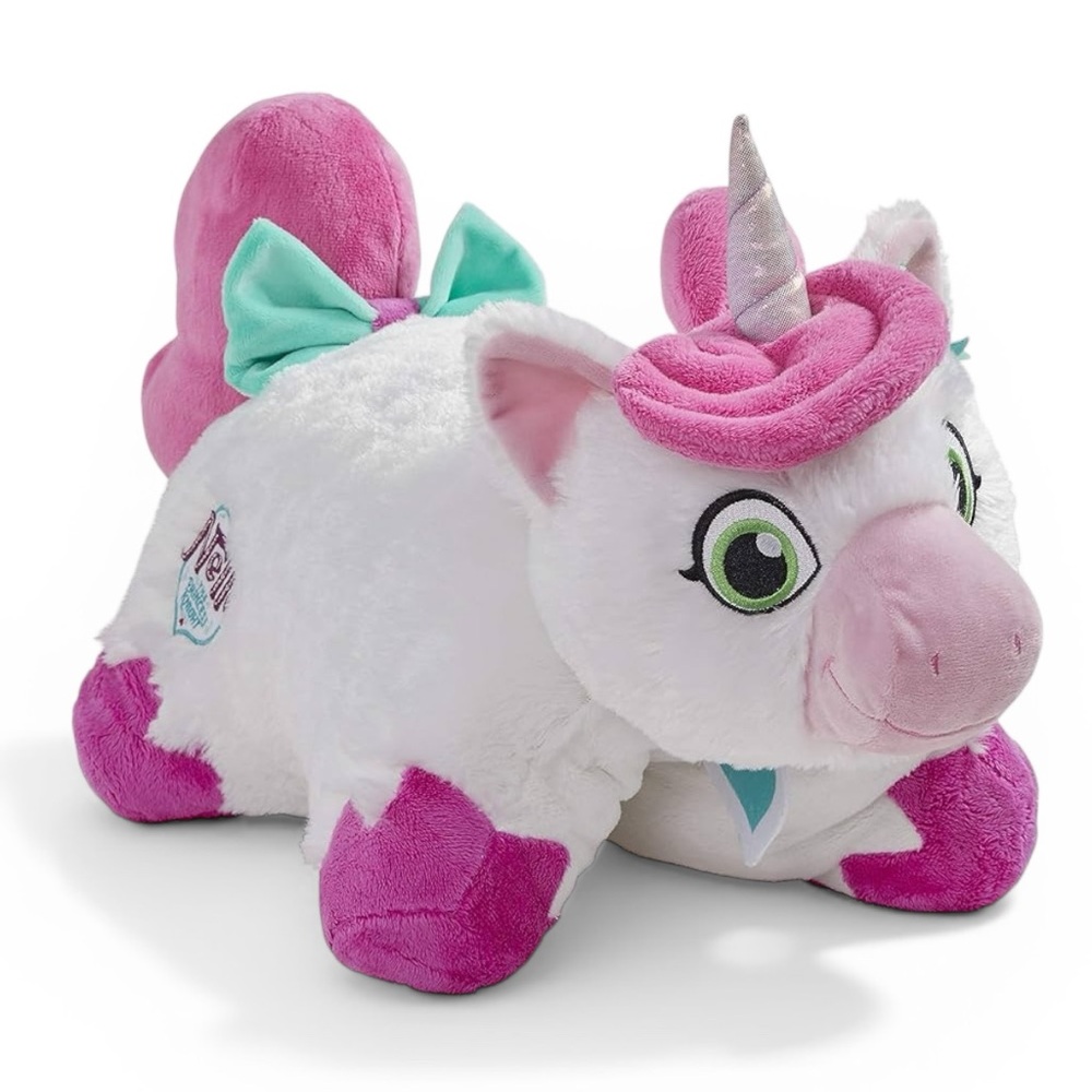 Pillow Pets Nickelodeon Nella Princess Knight Unicorn Plush Pillow Pink White OS